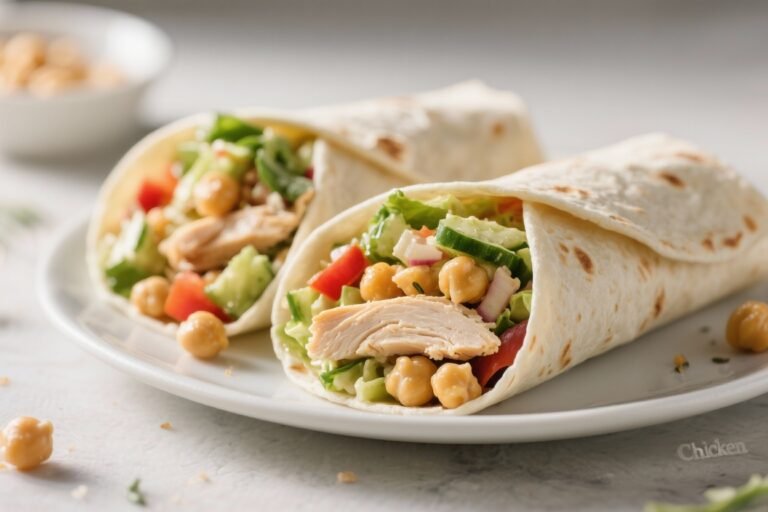 Chickpea “Chicken” Salad Wraps – A Fresh, Fast, Flavorful Lunch