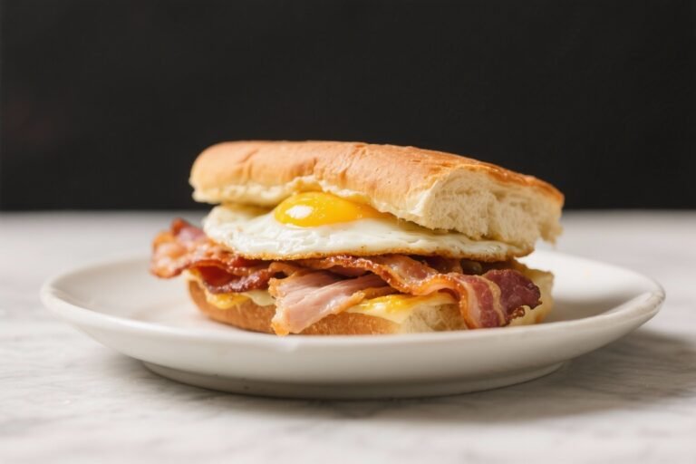 Turkey Bacon & Egg Breakfast Melt – A Cozy, Satisfying Morning Sandwich