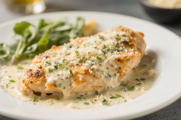 Creamy Garlic Parmesan Keto Chicken – A Comforting, Low-Carb Skillet Dinner