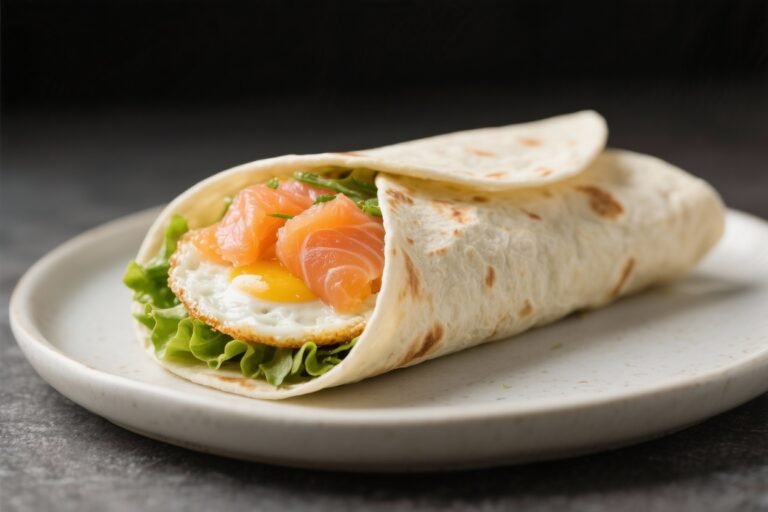 Smoked Salmon Protein Breakfast Wrap – Fast, Fresh, and Satisfying