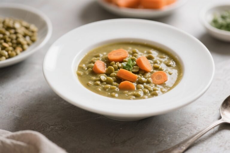 Vegan Split Pea Soup With Carrots – Comforting, Hearty, and Simple