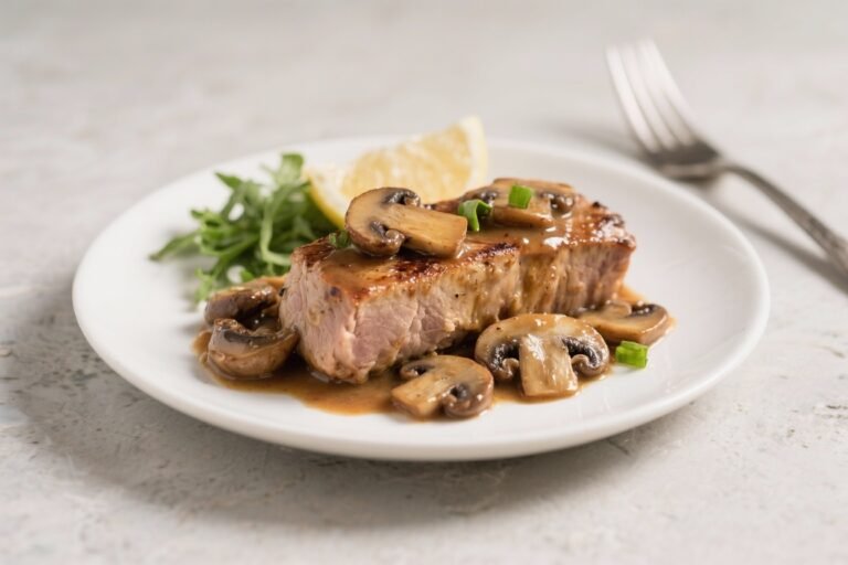 Keto Pork Tenderloin With Mushroom Sauce – A Cozy, Low-Carb Favorite