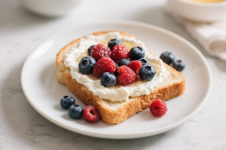 Ricotta & Berry Protein Toast – A Fresh, Satisfying Breakfast