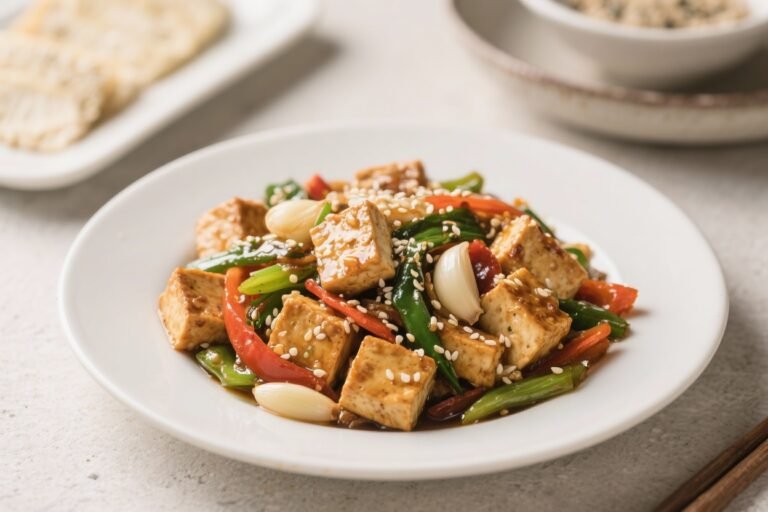 Garlic Sesame Tofu Stir-Fry – Fast, Flavorful, and Weeknight-Friendly