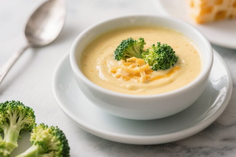 Creamy Keto Broccoli Cheddar Soup – Comforting, Low-Carb, and Satisfying