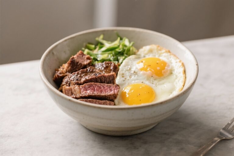 Steak and Egg Breakfast Bowl – Hearty, Satisfying, and Simple