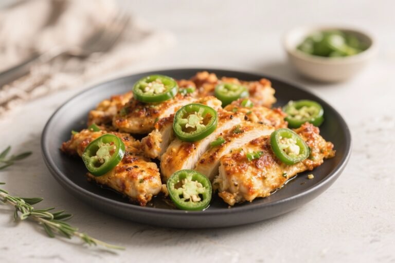 Jalapeño Popper Keto Chicken – Creamy, Spicy, and Low-Carb Comfort