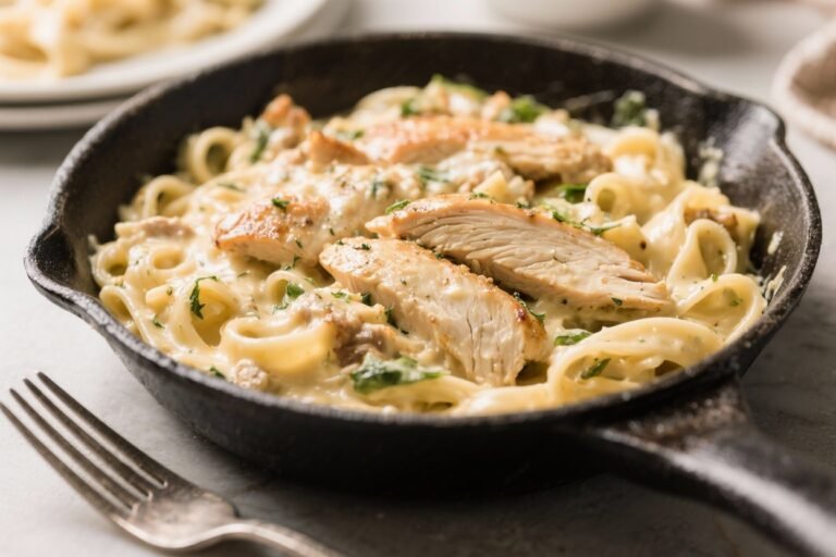 One-Pan Keto Chicken Alfredo – Creamy, Comforting, and Low-Carb