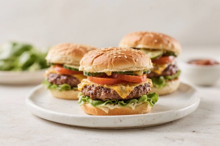 Keto Bunless Burgers – Juicy, Satisfying, and Low-Carb