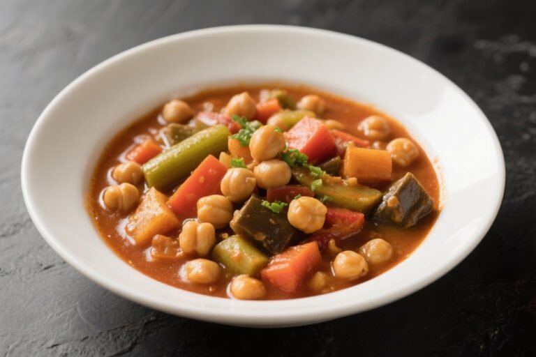 Hearty Chickpea & Vegetable Stew – Comforting, Nutritious, and Easy