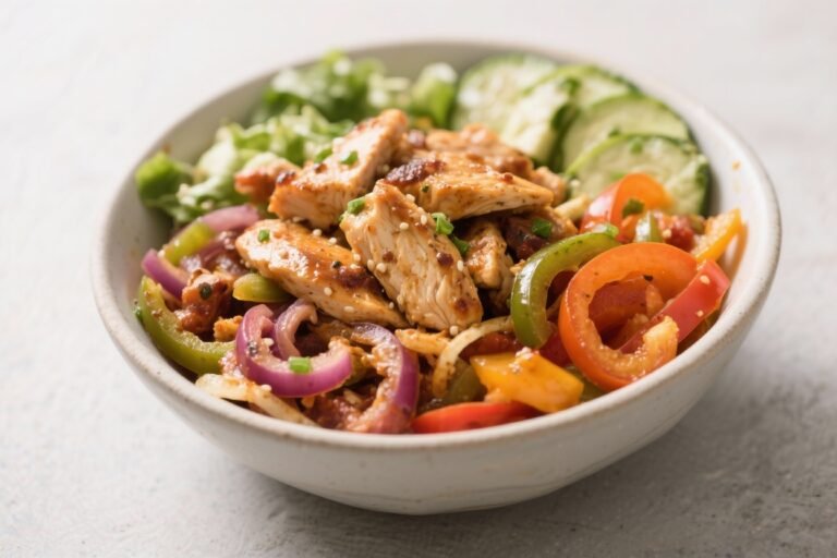 Chicken Fajita Keto Bowl – A Fresh, Flavor-Packed Low-Carb Favorite