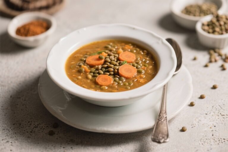 Spiced Lentil & Carrot Soup – Cozy, Bright, and Satisfying