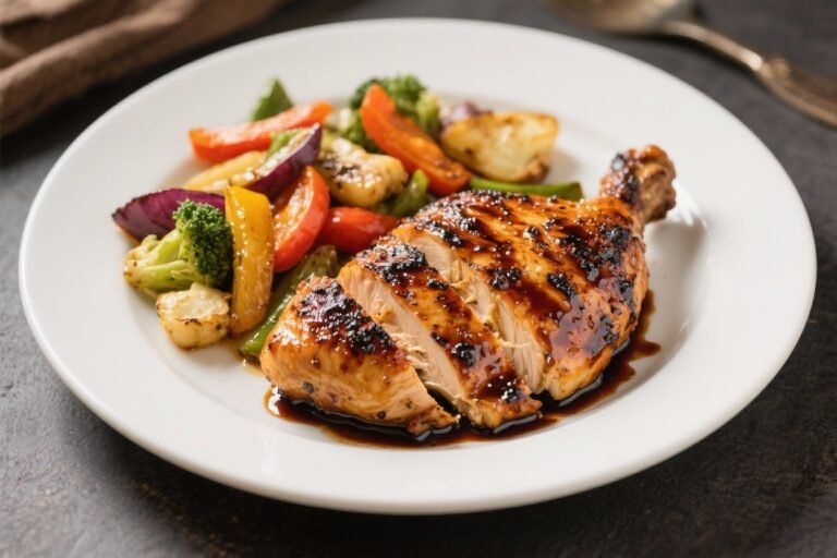 Balsamic Grilled Chicken With Veggie Medley – Simple, Flavorful, Weeknight-Friendly