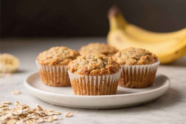 Banana Oat Muffins – Soft, Wholesome, and Easy to Make
