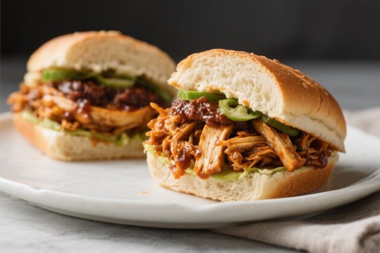 Vegan BBQ Pulled Jackfruit Sandwiches – Smoky, Saucy, and Satisfying