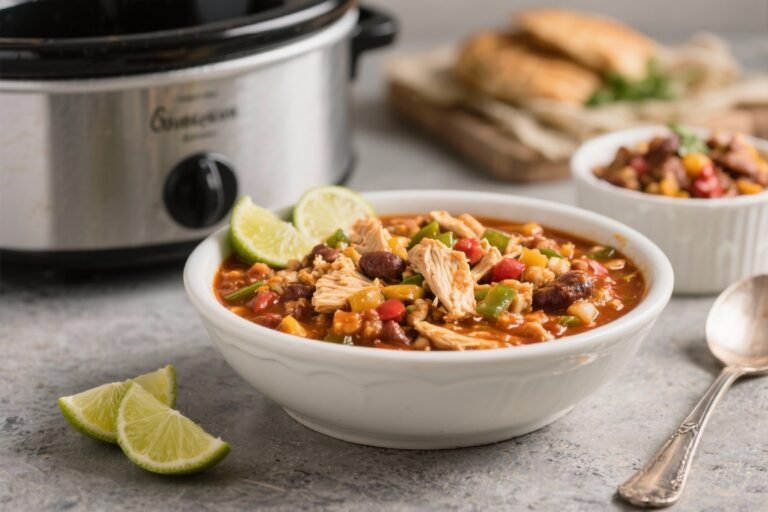 Honey Lime Chicken Chili (Crockpot) – Bright, Cozy, and Easy
