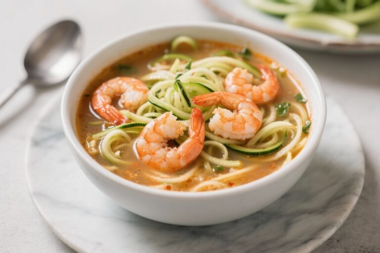 Keto Shrimp and Zoodle Soup – Light, Comforting, and Ready Fast
