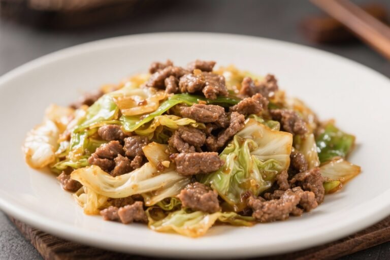 Ground Beef and Cabbage Stir-Fry – A Fast, Flavorful Weeknight Dinner