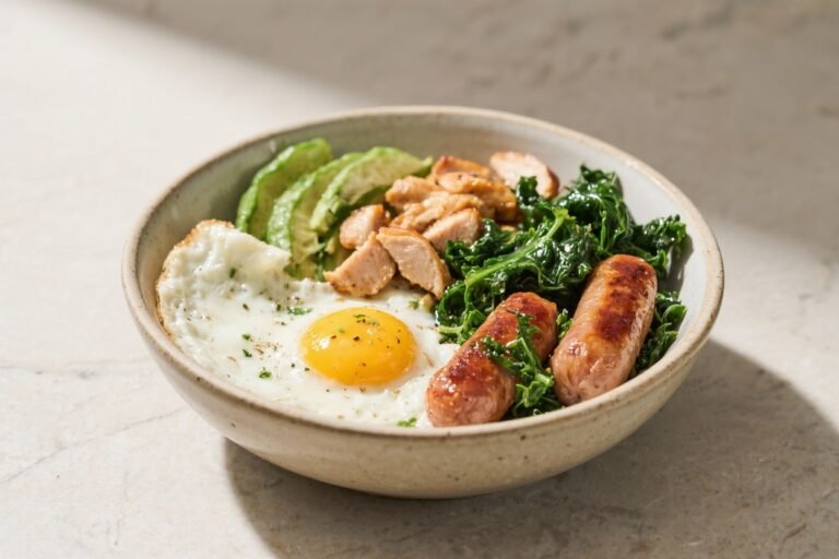 Chicken Sausage & Kale Breakfast Bowl – A Hearty, Energizing Start