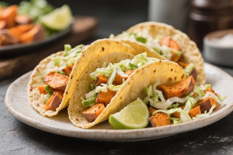 Sweet Potato Tacos With Lime Slaw – Bright, Satisfying, and Weeknight-Friendly