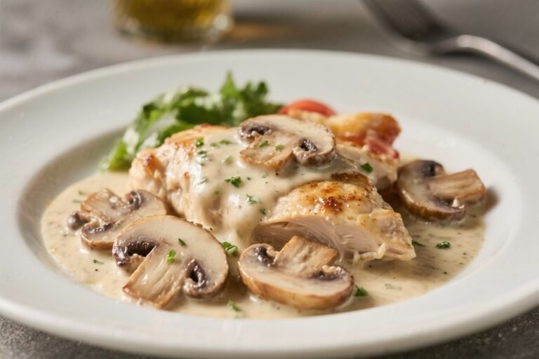 Keto Creamy Mushroom Chicken – Comforting, Low-Carb, and Weeknight Easy