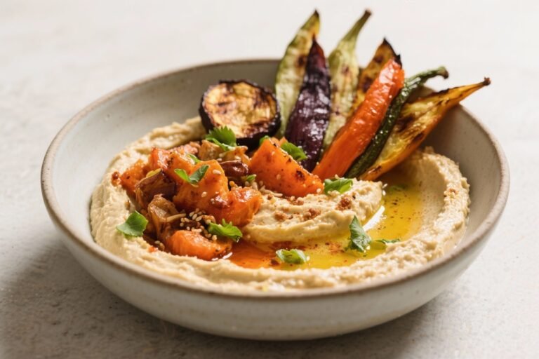Roasted Vegetable & Hummus Bowl – A Fresh, Satisfying Weeknight Staple