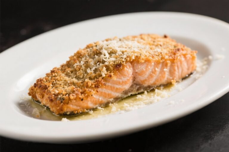 Crispy Parmesan Crusted Salmon – Golden, Flavorful, and Easy