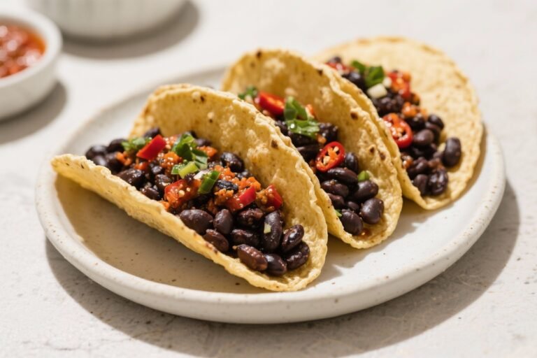 Spicy Vegan Black Bean Tacos – Simple, Flavor-Packed Weeknight Favorite