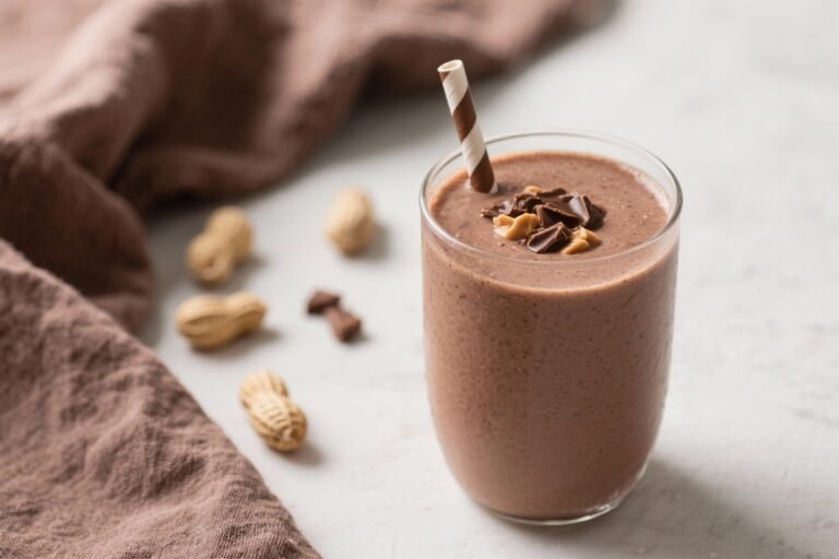 Chocolate Peanut Butter Protein Smoothie – Creamy, Satisfying, and Simple