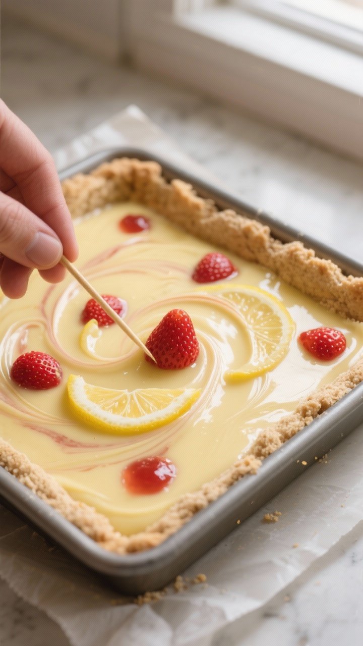 Close-up process shot: Warm par-baked almond flour crust in an 8x8 pan on parchment, edges lightly g