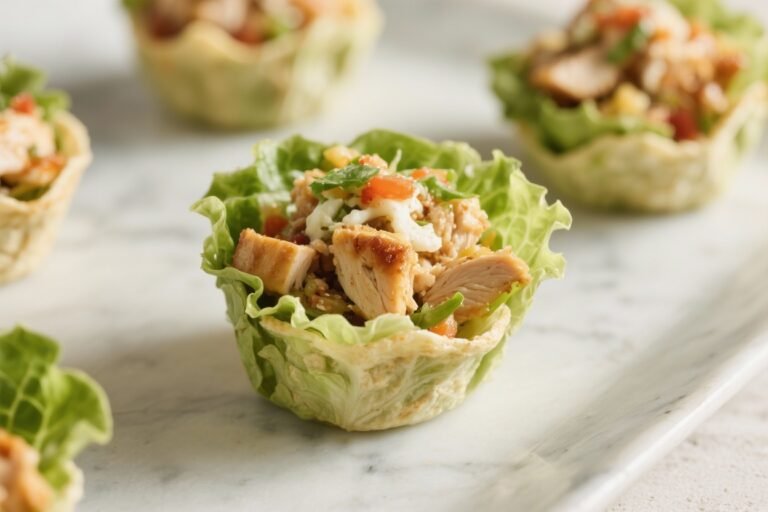 Chicken Lettuce Taco Cups – Fresh, Light, and Flavor-Packed