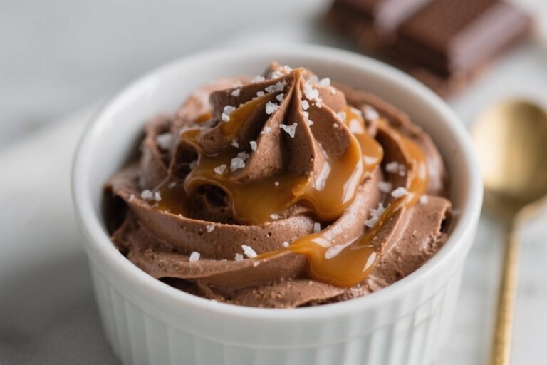 Keto Salted Caramel Chocolate Mousse – Rich, Creamy, and Low-Carb