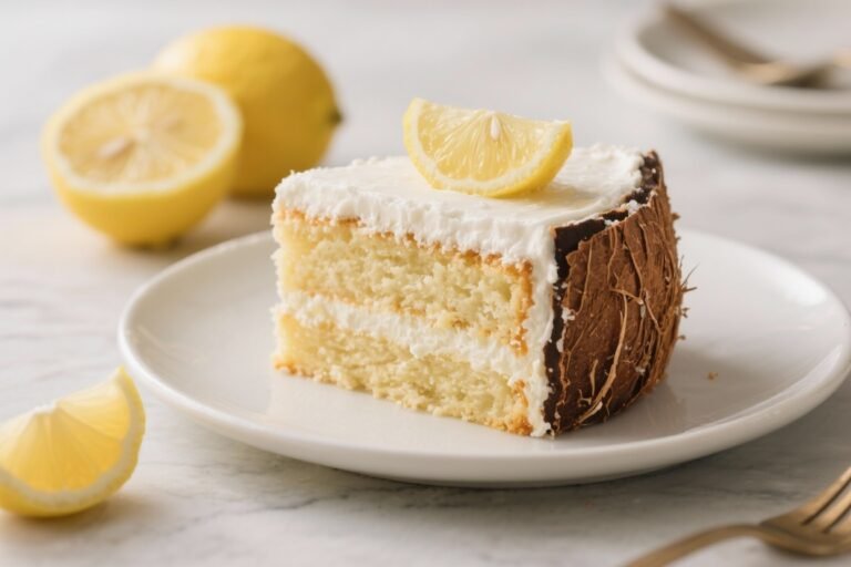 Keto Lemon Coconut Cake – Bright, Zesty, and Low-Carb
