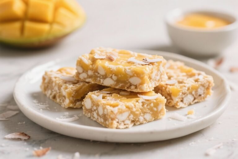 Simple No-Bake Mango Coconut Bars – Bright, Creamy, and Easy