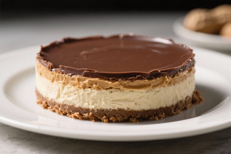 Keto Chocolate Peanut Butter Cheesecake – Rich, Creamy, and Low-Carb
