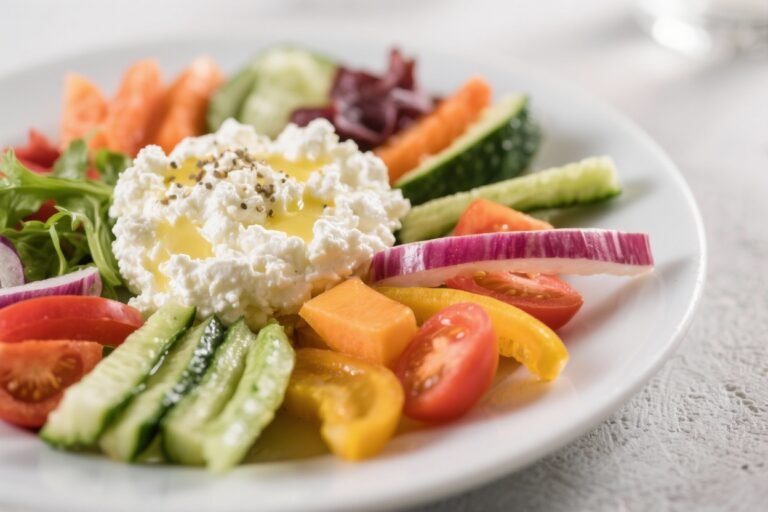 Cottage Cheese & Veggie Plate – Fresh, Fast, and Protein-Packed
