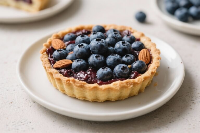 Keto Blueberry Almond Tart – A Light, Low-Carb Dessert You’ll Love