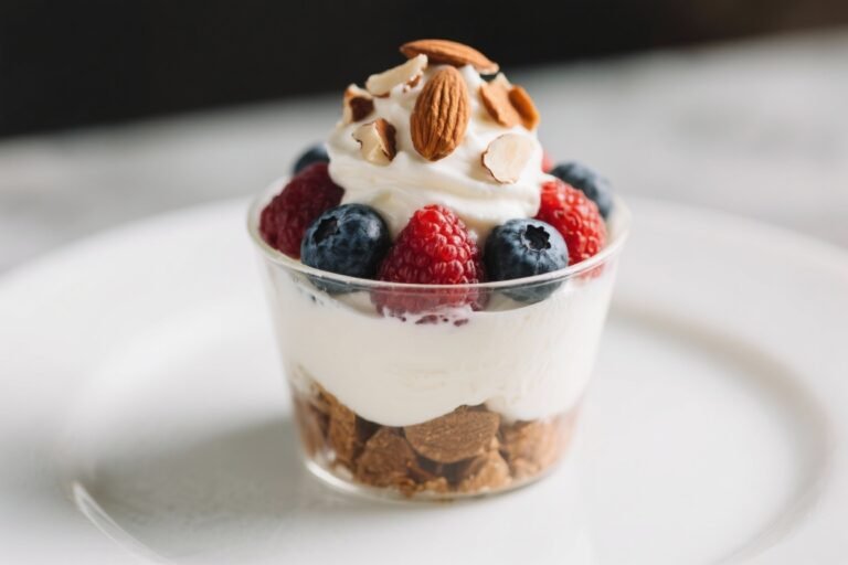 Berry Almond Yogurt Parfait – A Fresh, Crunchy Breakfast or Snack