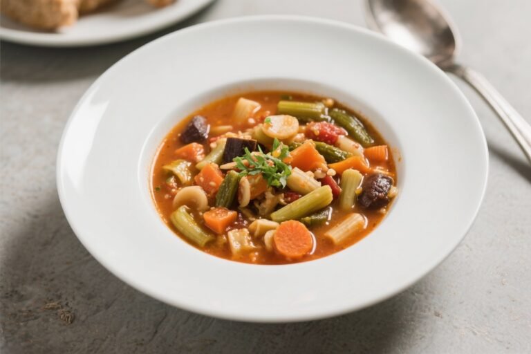Veggie-Loaded Minestrone Soup – Hearty, Cozy, and Simple