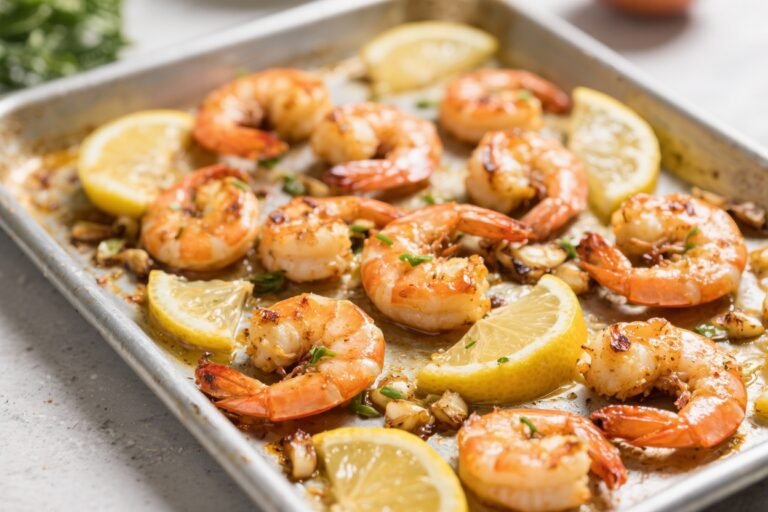 Sheet Pan Lemon Garlic Shrimp – Fast, Bright, and Weeknight-Friendly