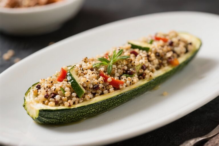 Mediterranean Quinoa Stuffed Zucchini – Bright, Fresh, and Satisfying