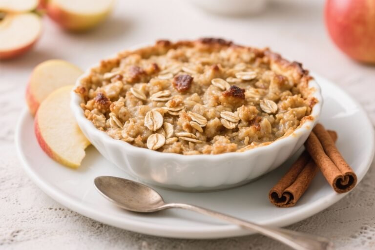 Cinnamon Apple Baked Oatmeal – Cozy, Make-Ahead Breakfast