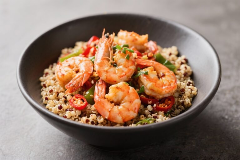 Mouthwatering Spicy Shrimp & Quinoa Bowl – A Fresh, Fiery Weeknight Favorite