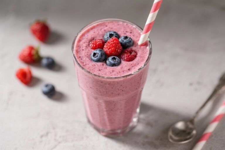 Berry Protein Smoothie – Quick, Creamy, and Satisfying