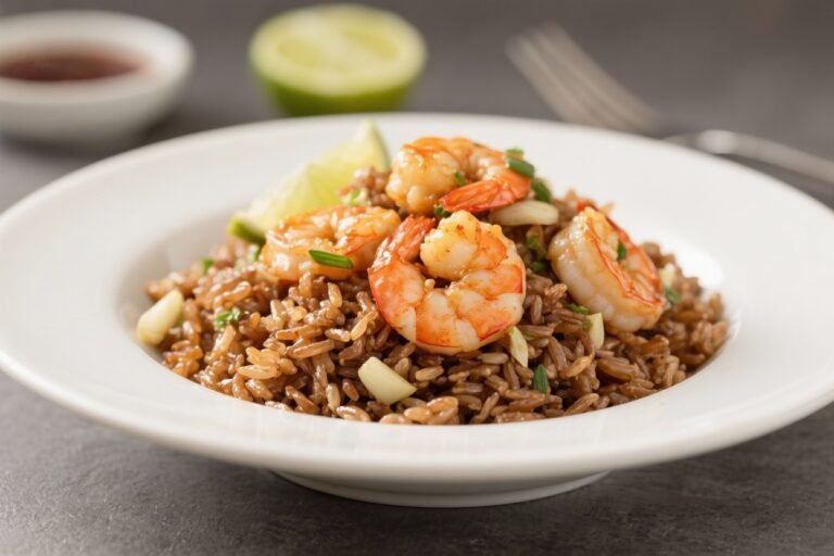 Garlic Lime Shrimp With Brown Rice – Bright, Fast, and Satisfying