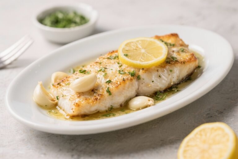 Easy Lemon Garlic Cod – Bright, Tender, and Ready in Minutes