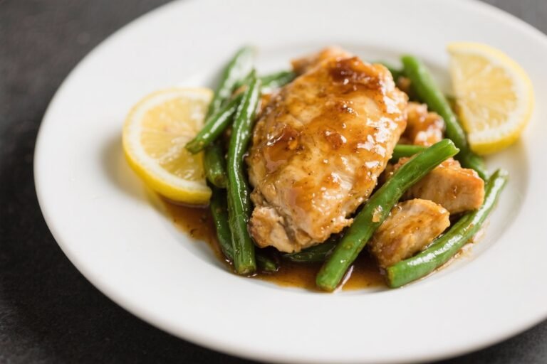 Honey Lemon Chicken & Green Beans – Bright, Saucy, and Weeknight Easy
