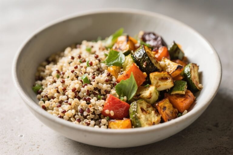 Quinoa & Roasted Vegetable Bowl – A Simple, Satisfying Weeknight Meal