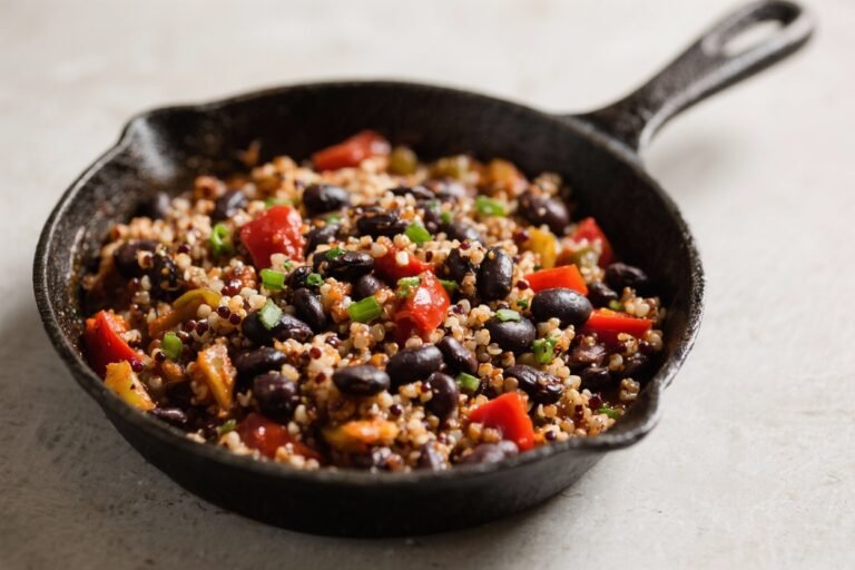 Spicy Black Bean & Quinoa Skillet – A Fast, Flavor-Packed Weeknight Dinner