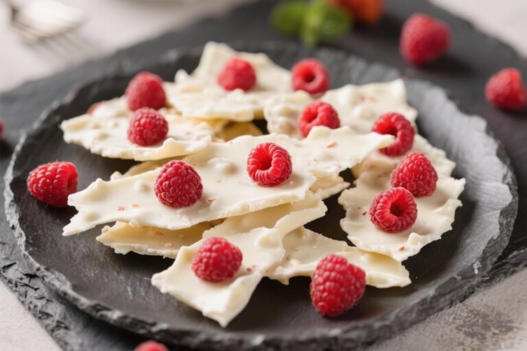 Keto White Chocolate Raspberry Bark – A Sweet, Low-Carb Treat